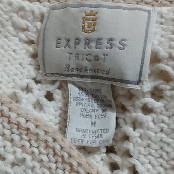 Vtg express tricot sweater - Picture 9 of 10